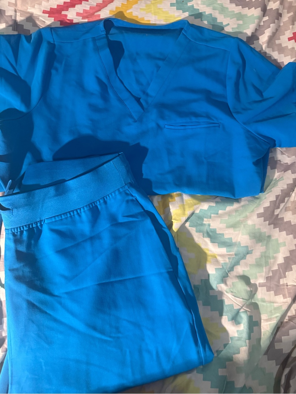 Bright Blue Pull-On Women's Skirt - Unbranded